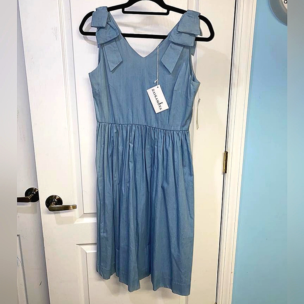Zaikamoya Chambray Sundress